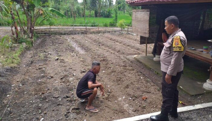 Ketahanan Pangan Nasional, Bhabinkamtibmas Kuripan Timur Ajak Warga Dukung Program Pemerintah