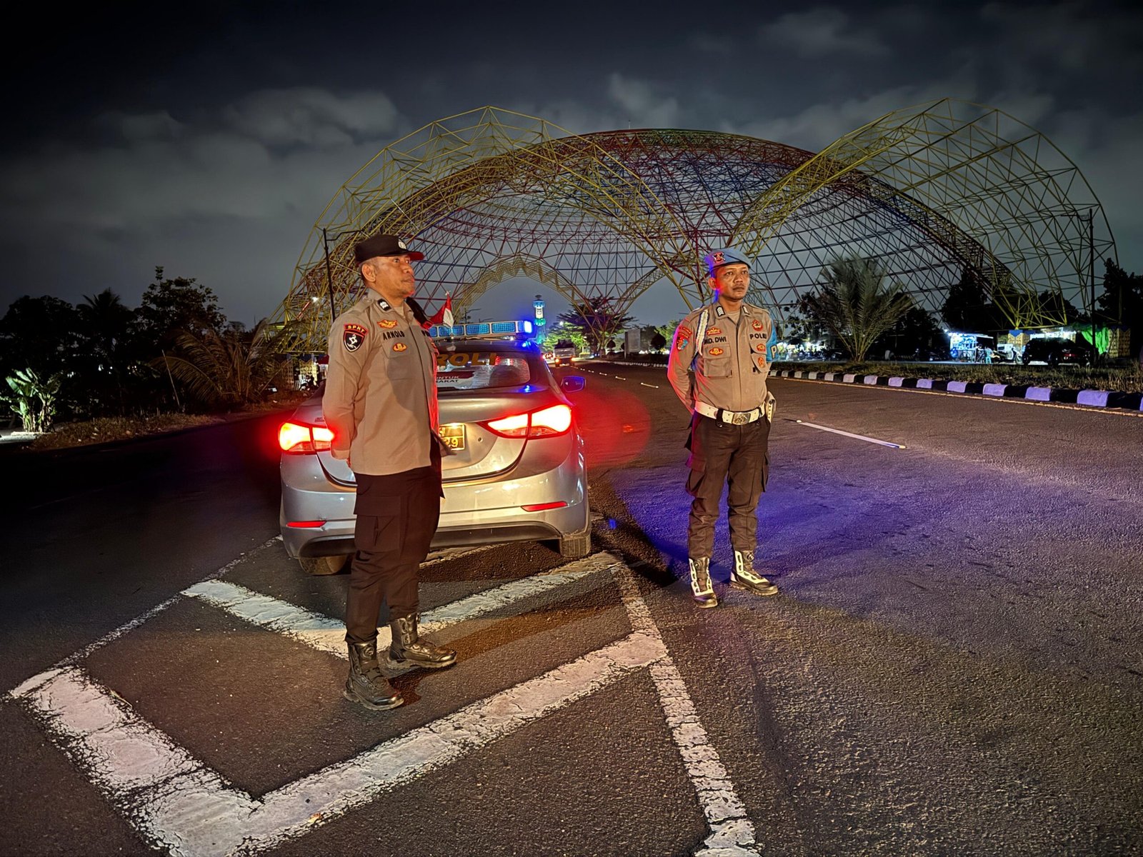 Patroli Blue Light Polsek Kediri Cegah Kejahatan Jalanan di Jalur Rawan BIL Lombok Barat