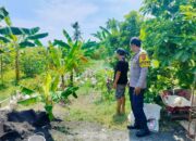 Polsek Labuapi Galakkan Pemanfaatan Pekarangan untuk Ketahanan Pangan di Desa Bajur