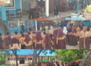 Sambangi SD Inpres Desa Tonggo Risa Dalam Program Police Go to School Bhabinkamtibmas Polsubsektor Palibelo Sampaikan Materi Anti Bullying